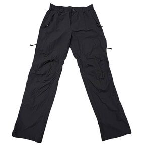 Skyroo Men's Black Cargo Lightweight Hiking Pants Stretch Knee XL